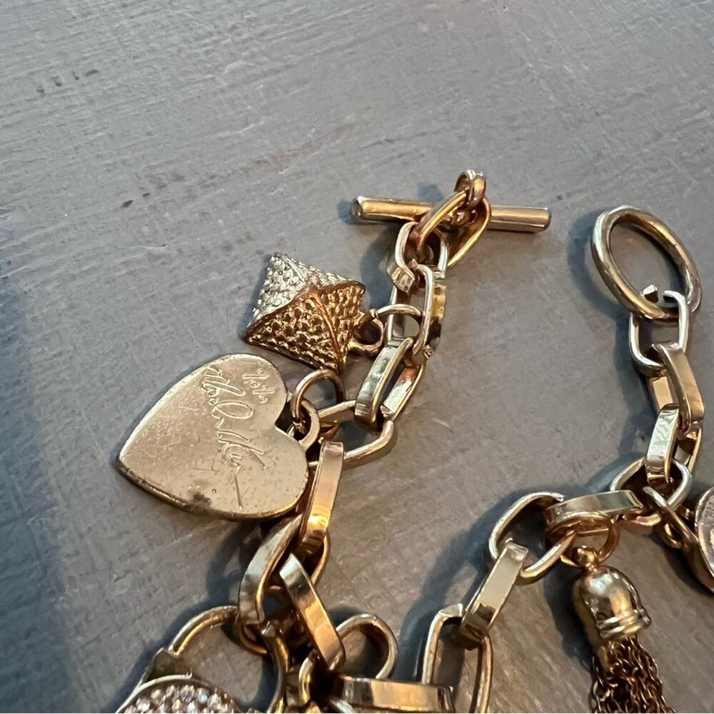 Michael Kors Gold Tone Charm Bracelet - Picture 5 of 7